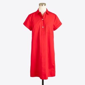 J. Crew Orange Shirt Dress Size M